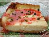 Cheescake sans gluten, vanille fraise