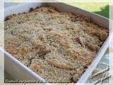 Crumble aux pommes à la farine de châtaigne