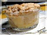 Crumble d'amandes aux pommes et ananas