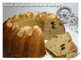 Fausse brioche sans gluten, sans levure de boulanger, aux raisins secs