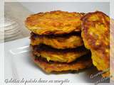 Galettes de patate douce et courgette