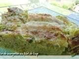 Gratin de courgettes au filet de loup