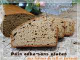 Pain cake aux farines de teff et sarrasin