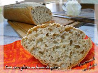 Pain sans gluten facile, au levain de quinoa, sans machine