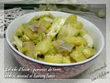 Salade d'hiver : pomme de terre, hareng fumé, avocat et endive