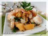 Salade de melon aux crevettes