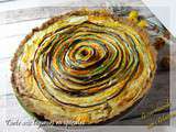 Tarte aux légumes en spirales, sans gluten