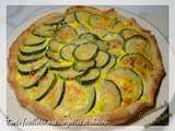 Tarte feuilletée aux courgettes et chèvre, sans gluten