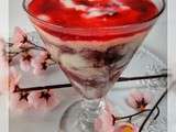 Verrine de semoule de riz aux fruits rouges