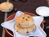 Gourmande et Toquée... le retour !!! avec des Scones épeautre et chocolat