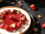 Tarte pannacotta très fraises pour la fête des Mamans