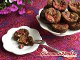 Cookies au chocolat et aux éclats de pralines roses