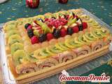 Gâteau multi fruit à la mousse de framboise