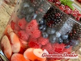 Salade de fruits à la crème de griottes