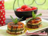 Tomate mozzarella comme un mille-feuille