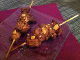 Brochettes de poulet au satay #Défi cuisine du monde n°3