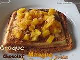 Croque chocolat mangue et pralin