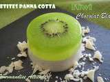 Petite panna cotta chocolat blanc et Kiwi