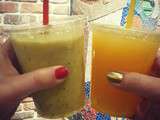 Cheers. 
Tropical smoothie for my @noya_noya and freshly