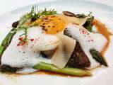 Egg… and more! 
Sunnyside egg, morel and asparagus, with