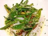 Lightness.
Fresh spring veggies, a creamy yuzu sauce, and a