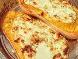 Roasted #butternutsquash, filled with #feta #cheese mixed with