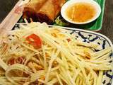 Thai thai
Green papaya salad and vegan rolls, spicy and yummy