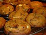 Cookies chocolat noir et blanc