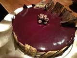 Entremets noisette myrtille et vanille