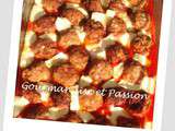 Boulettes de boeuf tomate/mozzarella