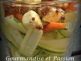 Salade carottes, courgettes, feta et raisins