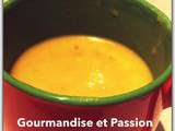 Velouté de courge au lait de coco et curry