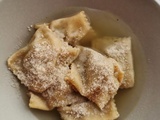 Agnolotti del Plin, raviolis typiques du Piémont, Italie