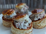 Bouchées à la reine au poulet et champignons