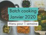 Batch cooking – Menu Janvier