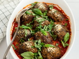 Boulettes d’aubergines à la sauce tomate