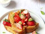 Brioche perdue aux fraises