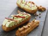 Eclairs petit pois/ asperges et Pata Negra