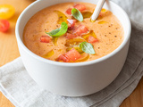 Gaspacho de tomate et pastèque