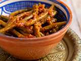 Haricots verts à la sauce tomate piquante