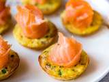 Mini quiches au saumon