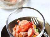 Salade de homard au citron caviar