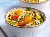 Spaghetti de courgettes en salade