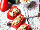 Tomates au quinoa, concombre et feta