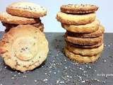 Biscuits châtaigne au miel et graines de chia (sans gluten, sans oeufs, sans lait)