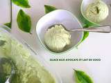 Glace aux avocats et lait de coco