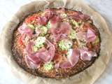 Pizza sans gluten aux choux-fleurs