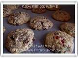 Cookies chocolat-amande/cookies aux fruits confits à ma façon