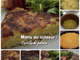 Menu du jour : Roulades de dinde/tortilla de patata au cuiseur