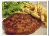 Plat du jour : Escalope de dinde panée/frites/salade